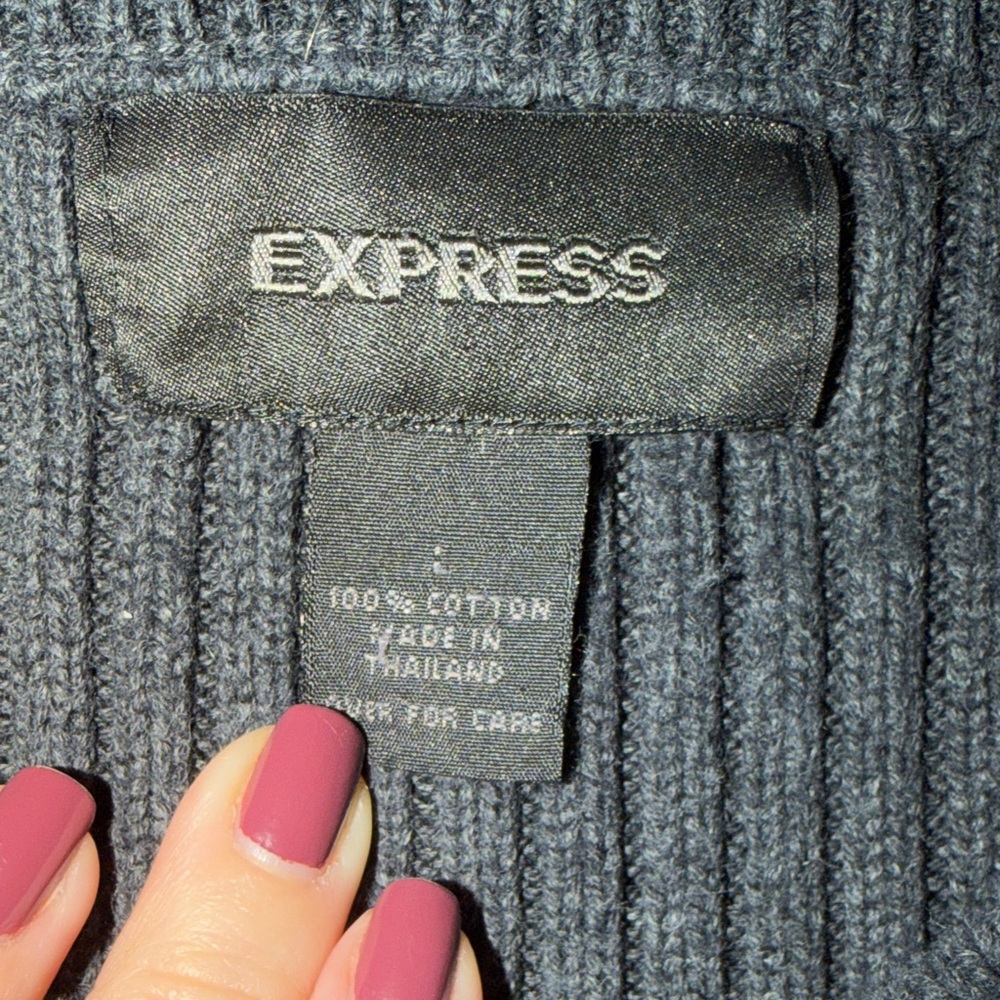 Express Ribbed Crewneck Sweater - Picture 4 of 5